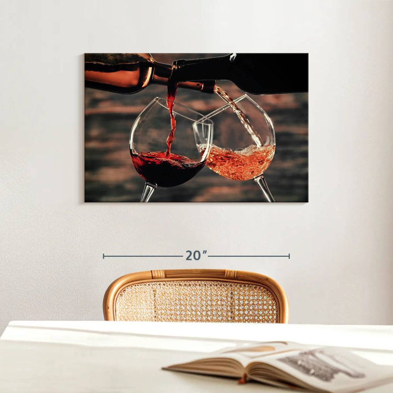 Yarlin versant du vin de bouteilles, H 16 po x l 24 po