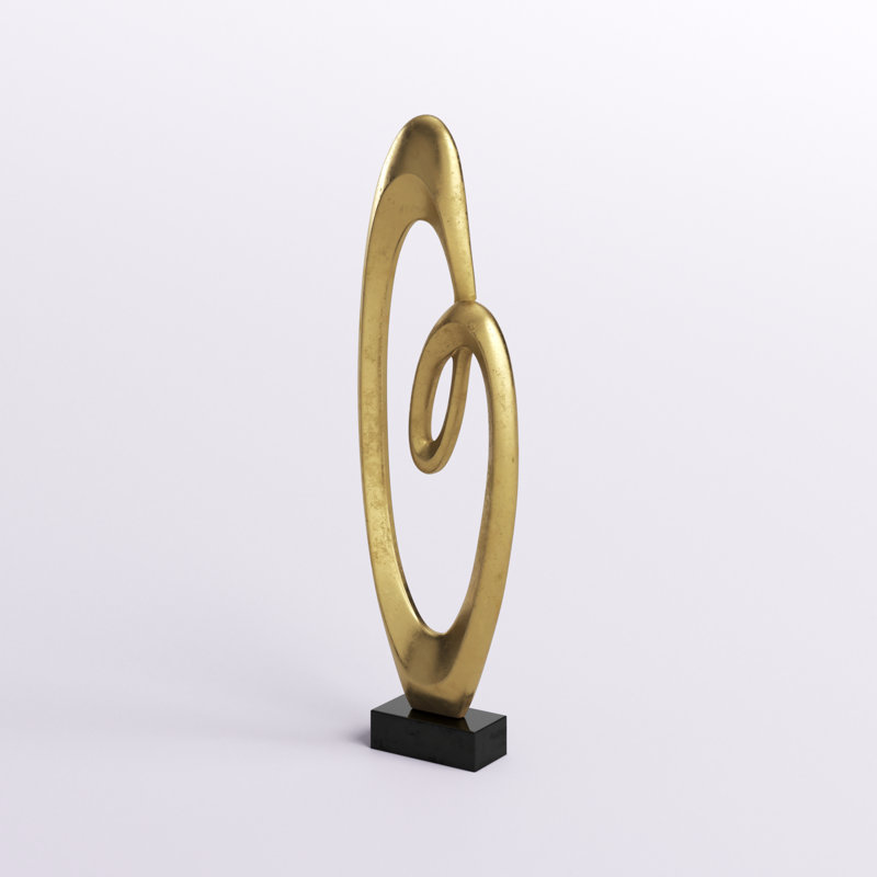 Sculpture abstraite Anannya, Or