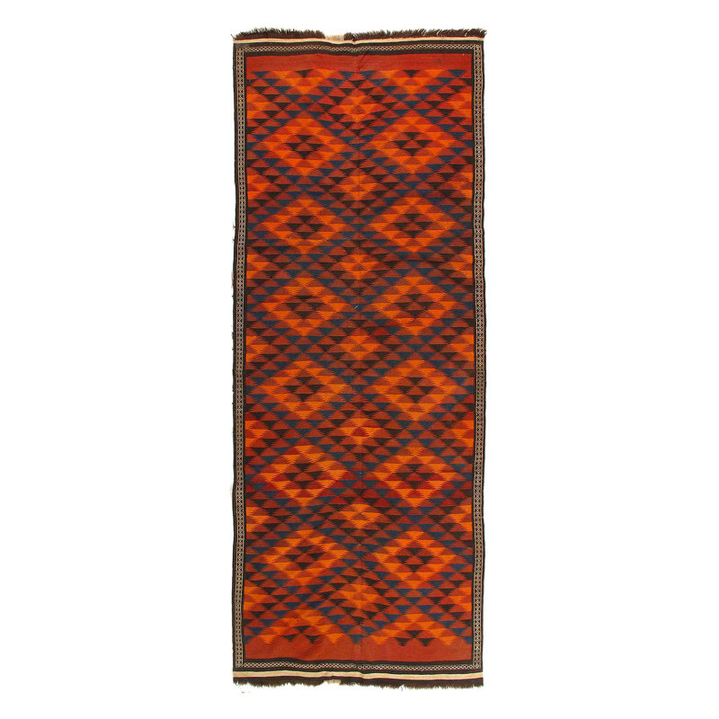 Kilim fin turc antique 4 pi 7 po x 12 pi 9 po