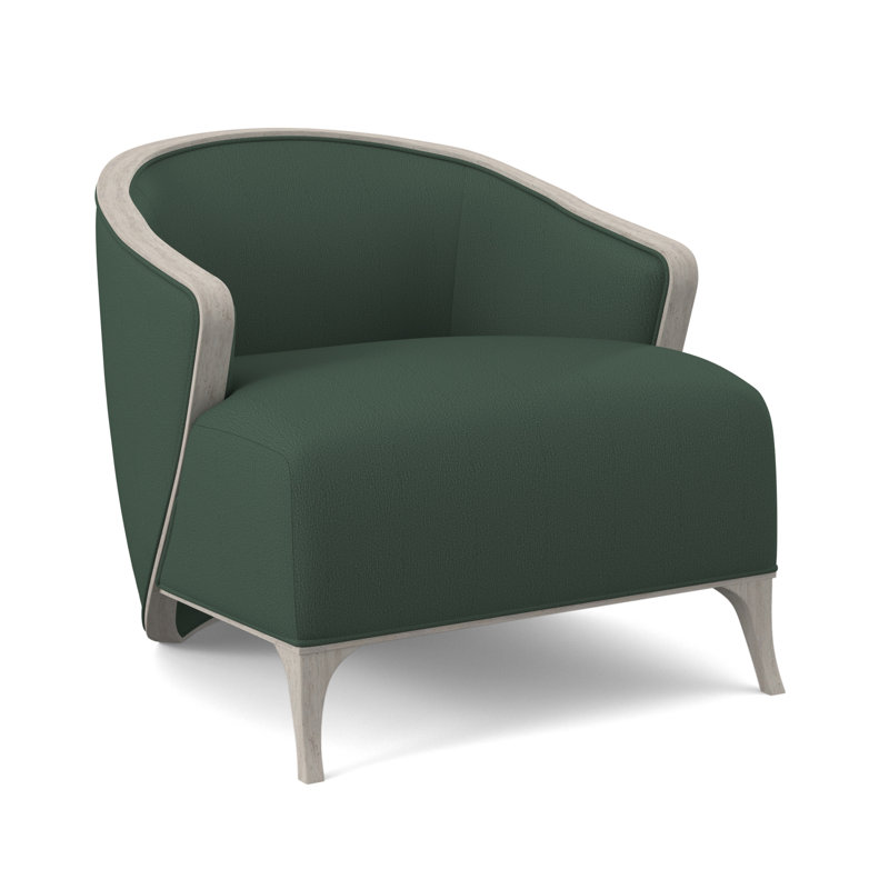 Fauteuil demi-tonneau Penegrine, Bisque, Lin de Venise