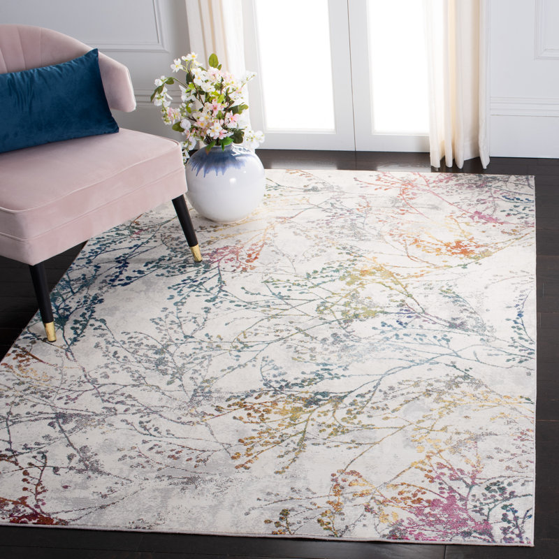 Tapis floral Ardeleana Performance, Rectangle 5 pi 1 po x 7 pi 3 po