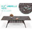 Ensemble de salle à manger rectangulaire en aluminium pour 8 personnes 86,6 po Andromede-1193050642