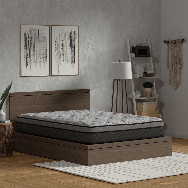 Matelas mi-ferme avec ressorts ensachés, Très grand californien, 12