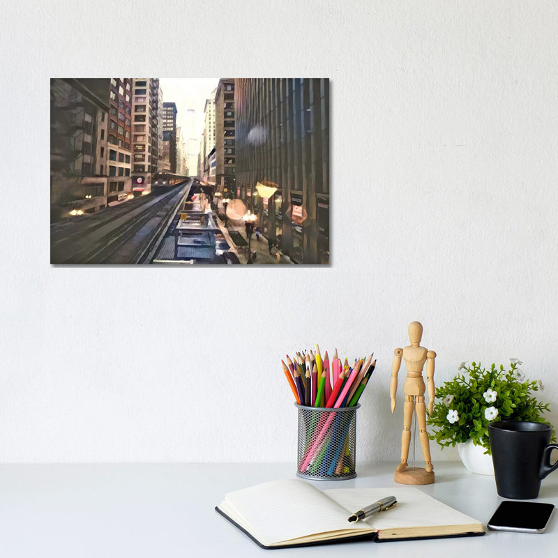 Chicago by Heather Offord - Wrapped Canvas Print, 20.32cm H x 30.48cm W
