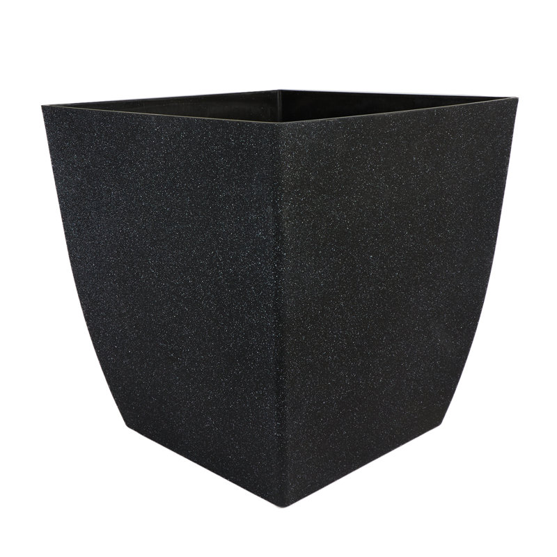 Wernfried Pot Planter, Black Sand, 16" H x 16" W x 16" D