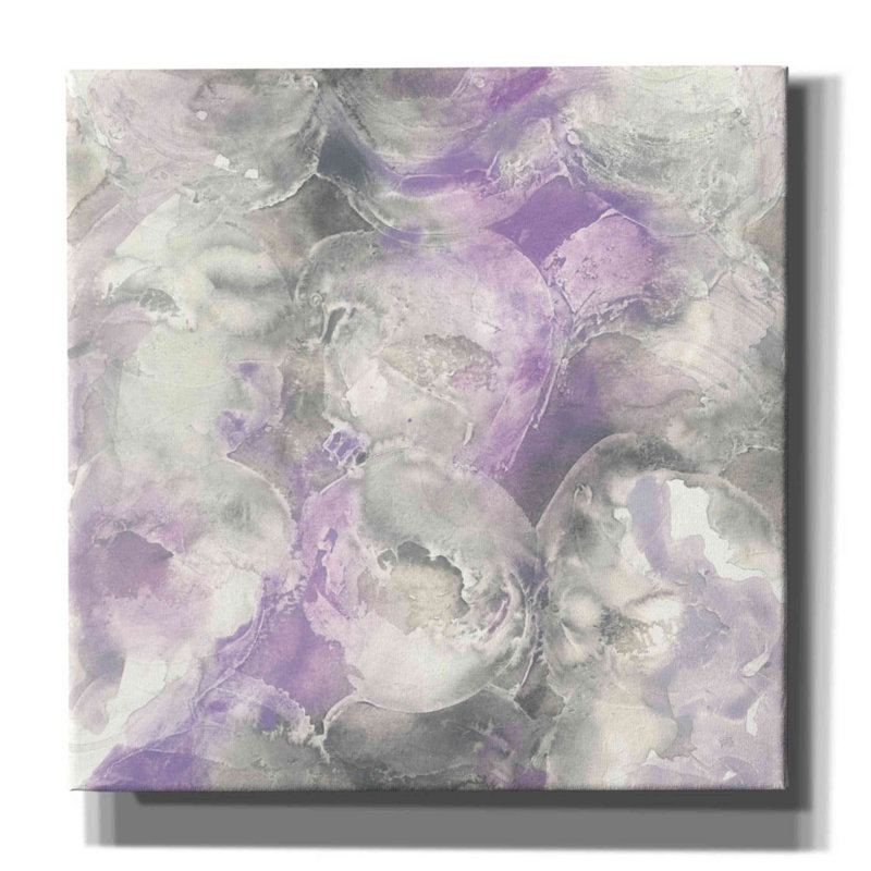 «Ellsi Amethyst Circles I on Canvas» par Chris Paschke, reproduction, H 12 po x l 12 po x P 0,75 po