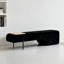 Banc rembourré noir-356601370