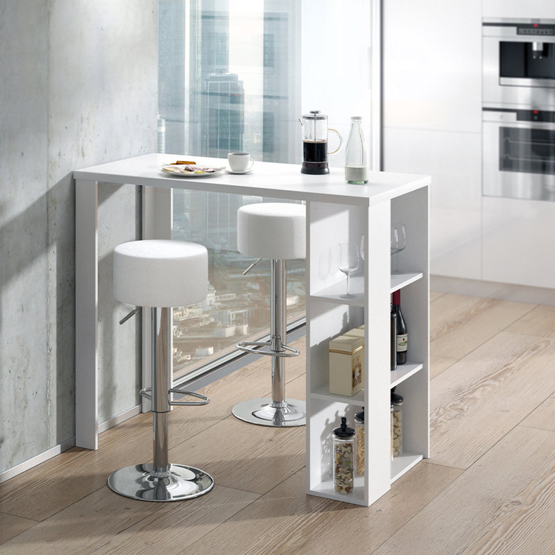 Karile 120 cm Bar Set Bar Cabinet, White