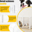 Parc pliable pour chien de 24 po de hauteur, 8 panneaux, enclos pour chiots robuste pour tous les chiens, intérieur extérieur, antirouille et fabrication en fer blanc à hauteur des panneaux pliable-1802292604-1802292605