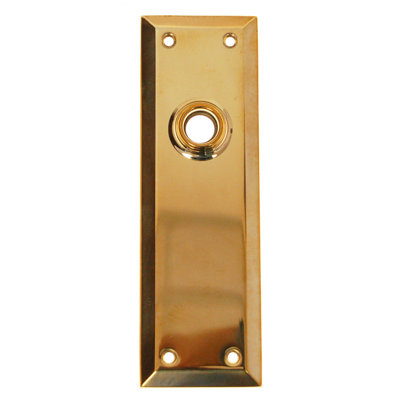Polished Brass Trim Plate (Escutcheon) For Interior Doors