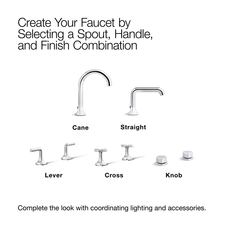 Occasion Sink with Cane Design Single Hole Bathroom Faucet with Drain Assembly, Vibrant Brushed Bronze