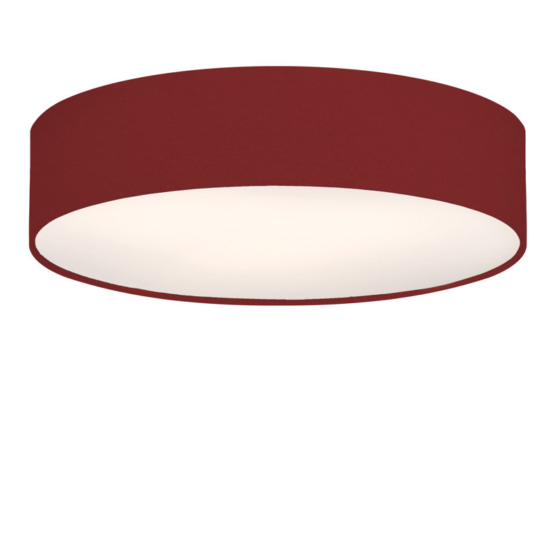 Parvin Flush Mount, 13cm H x 51cm W x 51cm D, Dark Red