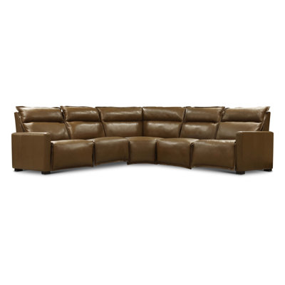 Montecito Upholstered Power Reclining L-Shaped Sectional Symmetrical