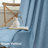 100% Blackout Linen Textured  Curtains Farmhouse Thermal Insulated Pocket Back Tab Full Light Blocking 2 Panel-1926543368-1926543370