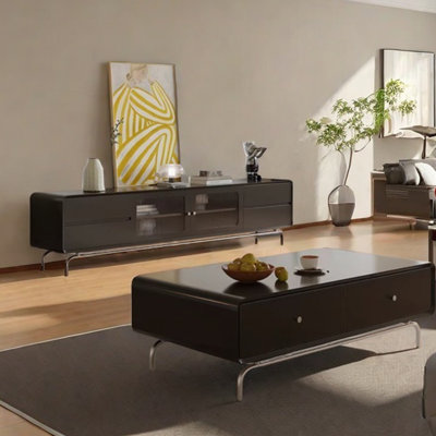 Simple coffee table TV cabinet combination
