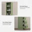 3-Shelf Tall Thin Bathroom Storage Cabinet