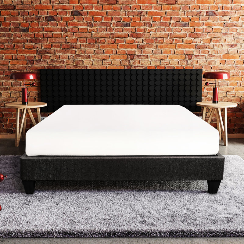 Queen, Platform Bed Frame, Dark Grey, Upholstered, Soft Linen, Contemporary Aesthetic, Easy Installation Queen Size, Modern Style, Headboard Compatible, Simple Assembly