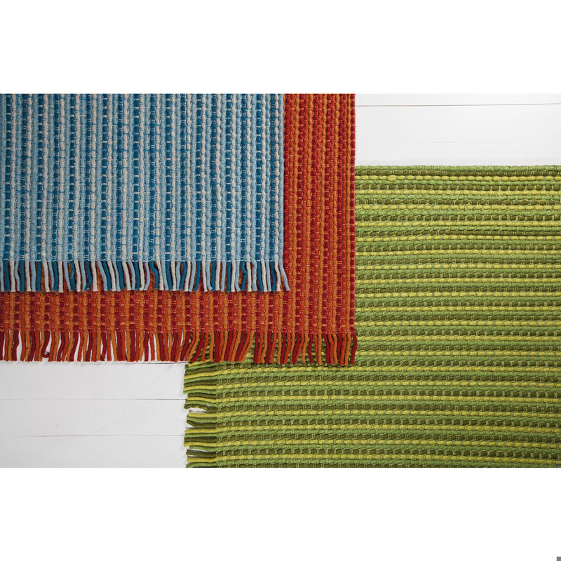 Adaline Hand-Woven Blue/Gray Area Rug, 5' x 7'6"