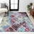 Lüders Minimalist Diamond Trellis Multi/White Rug-374414632