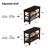  Solid Wood Shoe Bench with 2-Tier Open Shelving – Entryway Furniture-1885648465-1885648469