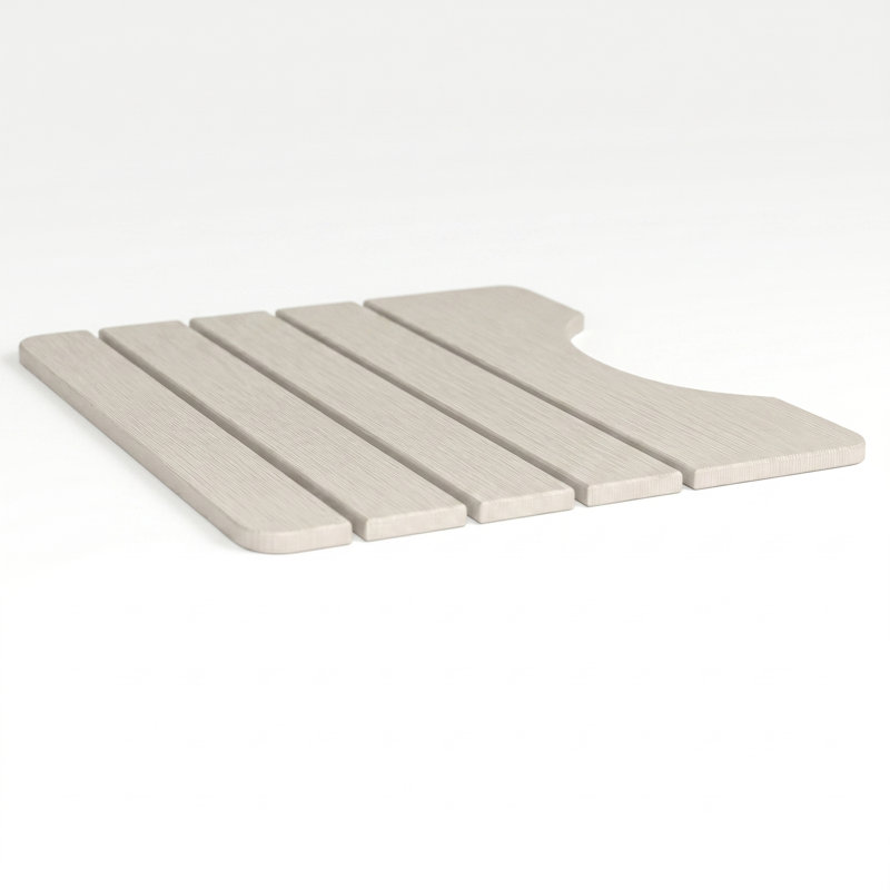 Tapis de salle de bain Diatomite, Blanc naturel