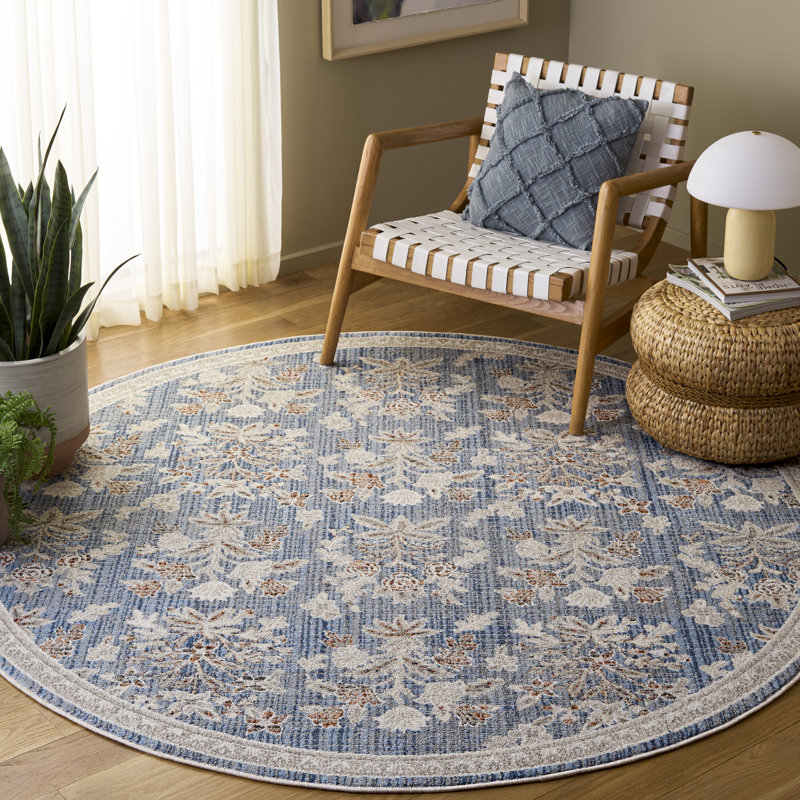 Grove 630 Performance Floral Rug, Round 6'7"