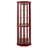 6 Shelf Lighted Corner Curio Cabinet With Adjustable Tempered Glass Shelves-972387279