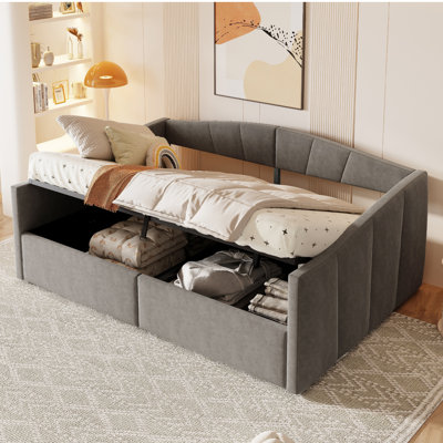 Daybed With Hydraulic Storage & Drawers