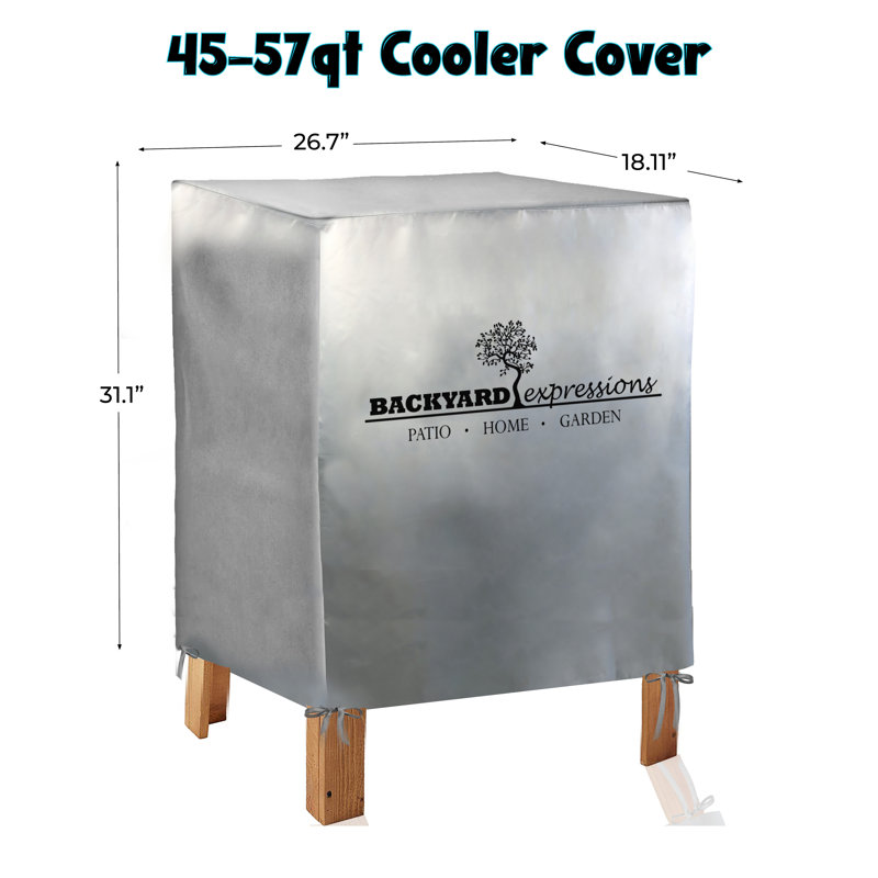 Backyard Expressions 57 Quarts Serving Station / Cart Cooler in Grey