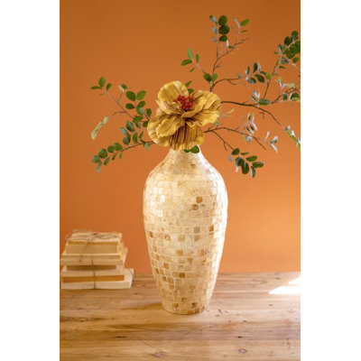 Vase en bambou filé avec coquille de Capiz DÉTAIL # 5
