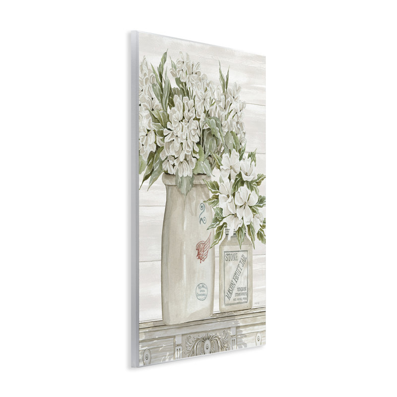 Bocaux en céramique «Allurant Florals» - impression, H 15 po x l 10 po