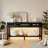 59.1'' Farmhouse Painted Console Table With 3 Drawers & Bottom Shelf – Iron Handles Minimalist Sofa Table For Home & Office-472621392