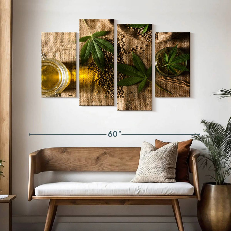 Senne Marijuana Hemp, 32" H x 52" W