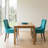 Chic Mid-Century Dining Chair Set(Set Of 2) - High Back Support, Solid Wood Frame, Bronze Accents-1431293416