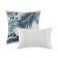 Édredon 6 pièces en coton bleu avec coussin décoratif - imprimé tropical pour une chambre côtière fraîche, décor classique de literie lavable à la machine-126748698