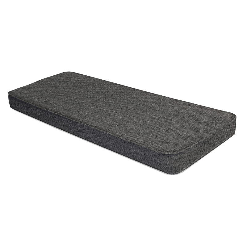 Ebern Designs 2" H Custom Bay Window Bench/Window Seat Cushion, 75D High-Resilience Foam, Indoor/Outdoor Use, 30" W x 22" D