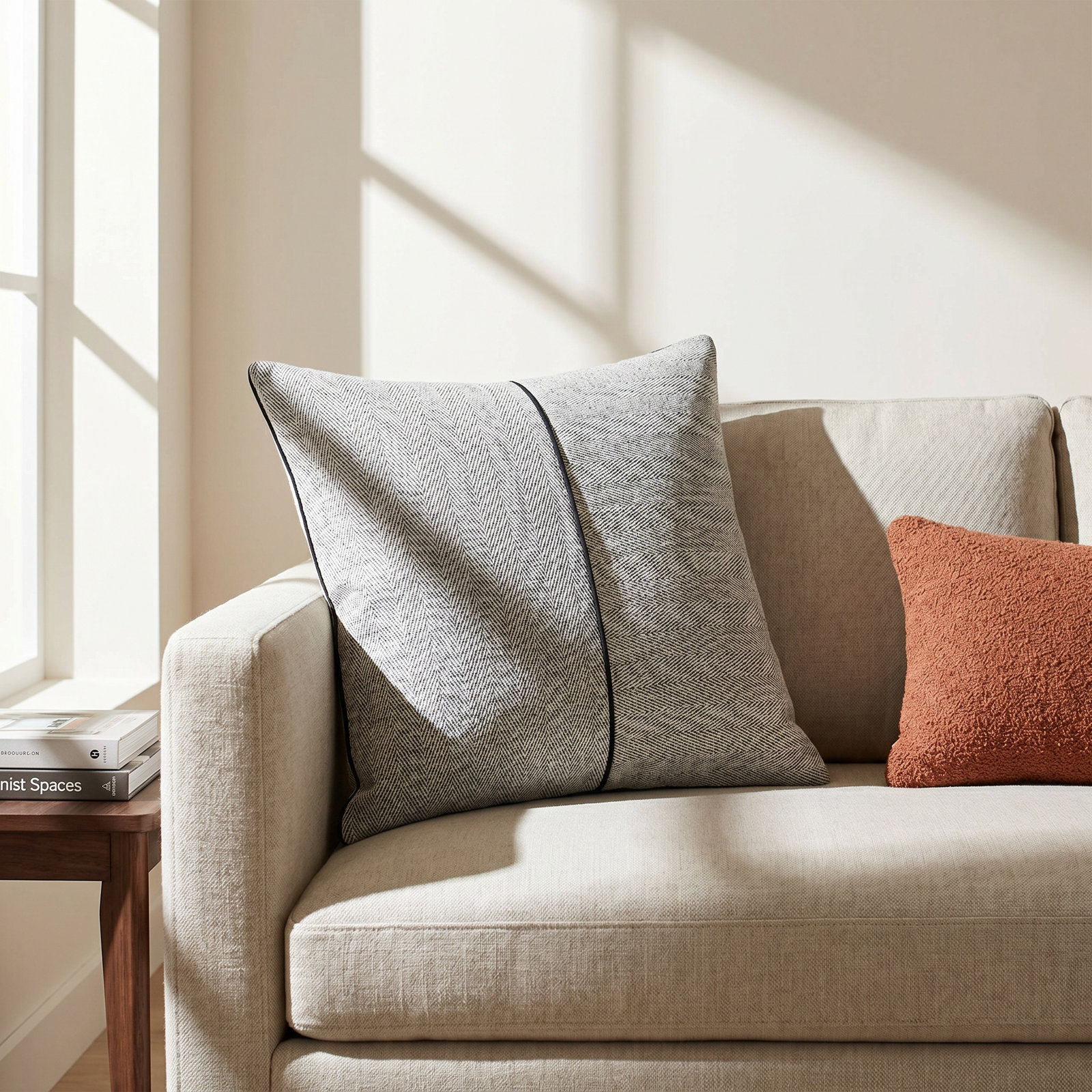 Damir Pillow Cover, Pillow Cover Only - No Insert, 22" x 22"
