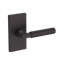 Lake Forest Half Dummy Lever with Contemporary 5in Rose in Unlacquered Brass-767109180