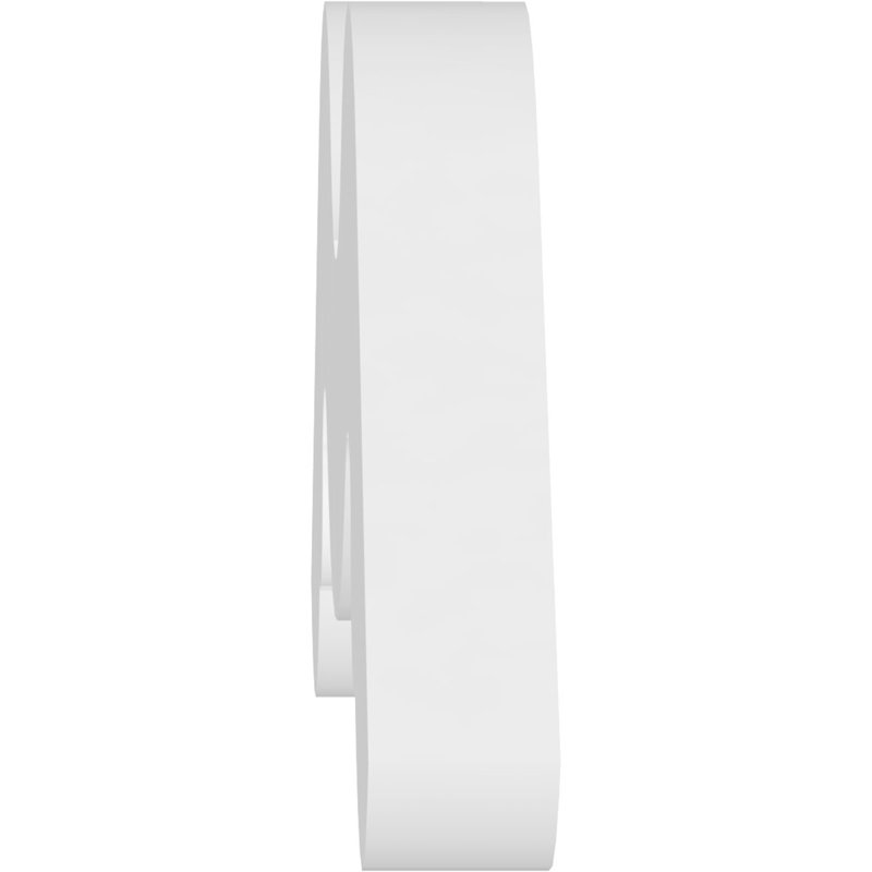Pignon en PVC de qualité architecturale Midway, H 9 po x l 36 po x P 1 po, 6 / 12