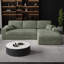 Canapé modulaire de 114,5 po Corduroy-1244169362