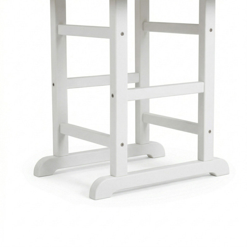Table de patio pliante en PEHD blanche, table de salle à manger d'extérieur toutes saisons 37,8 po, Blanc