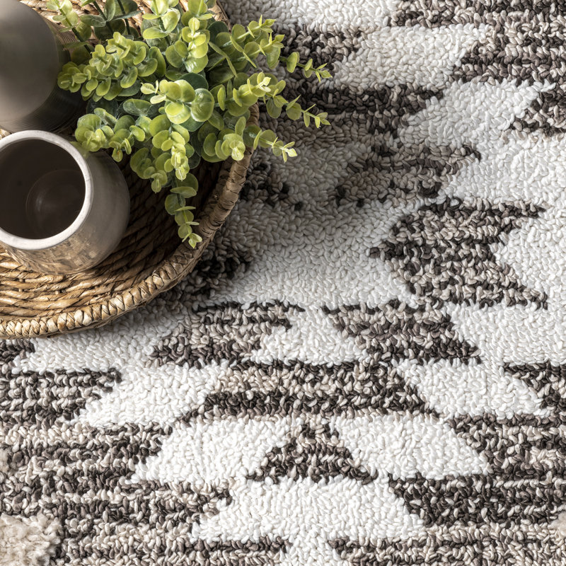 Katrina Southwestern Performance Beige/Ivory Rug, Rectangle 8'10" x 12'8"