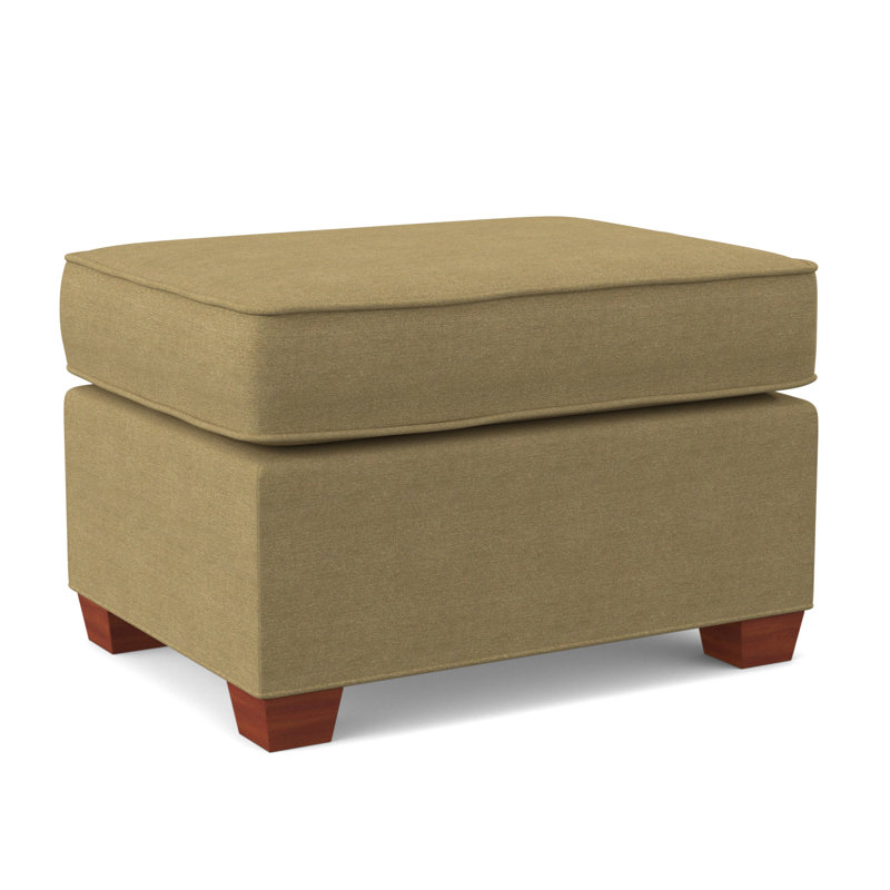 Finn 26" Wide Rectangle Standard Ottoman, BM Cherry, Antic Fawn
