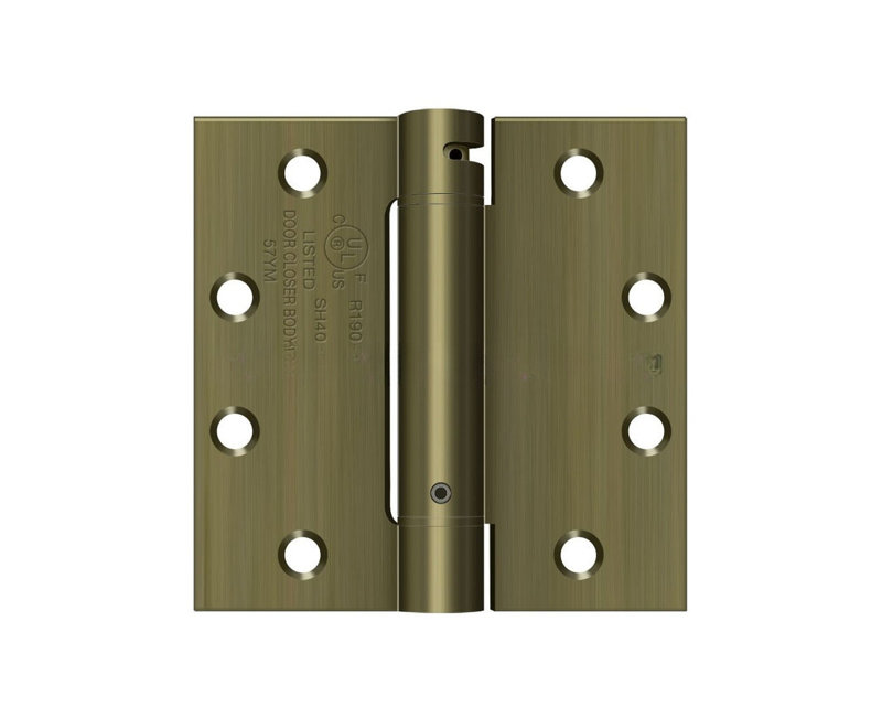 Steel Hinge, Antique Brass