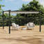Aluminium Pergola with Retractable Roof-55991122