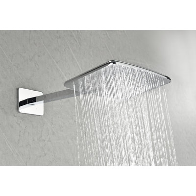 Système de douche avec pomme de douche et bras de pluie, acier inoxydable laiton, pour tête de salle de bain, douche à main, barre coulissante, garniture de soupape de salle de bain, acier Sus304, finition