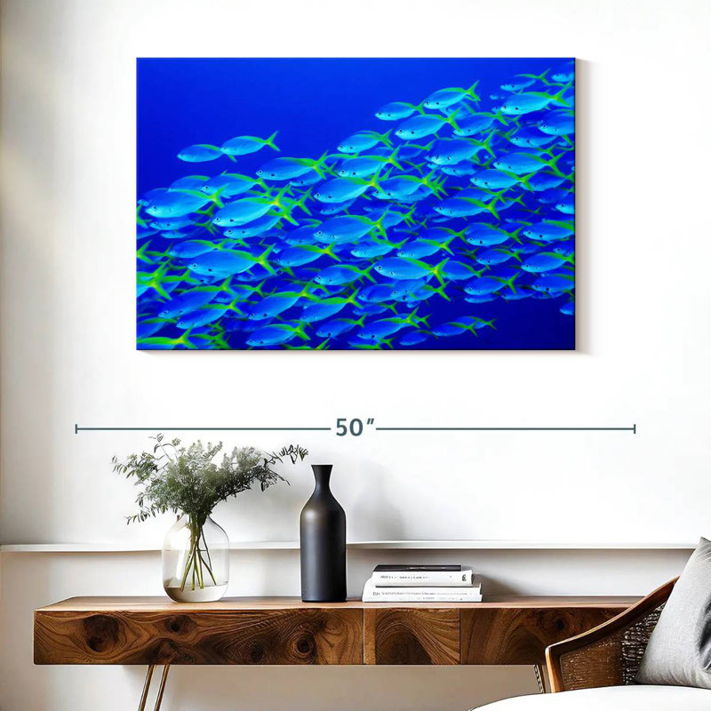 School Of Snapper Fish, 26" H x 39" W