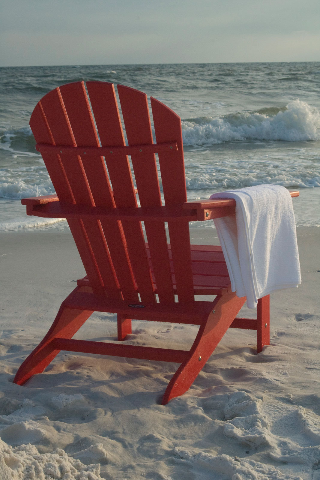 POLYWOOD® South Beach Adirondack Chair, Sunset Red