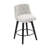 007-25" Swivel Bar Stools Set Of 2-Modern Counter Height Stools With Linen Upholstery&Button Tufted Back, Solid Wood Frame Barstools-189349766
