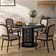 Ceballo Metal Round Dining Table Hollowout Grid Base